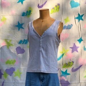 H&M Ribbed henley tank